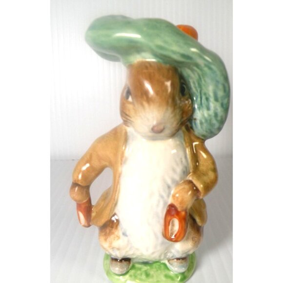 Beatrix Potters Benjamin Bunny Figurine By Beswick England 1948 Hand-Painted Vin - Picture 5 of 6